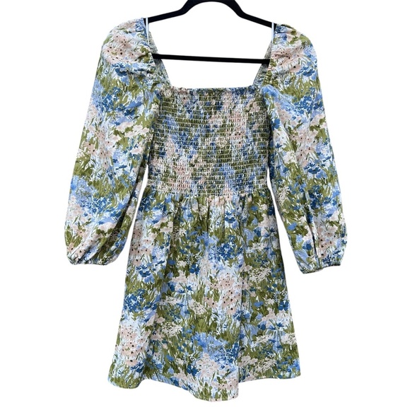 Reformation Greyson Hillside Floral 100% Linen Dress Size XS - Picture 3 of 12